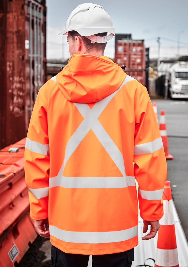 Mens TTMC-W23 Hi Vis X Back Heavy Duty Waterproof Jacket ZJ620-NZ