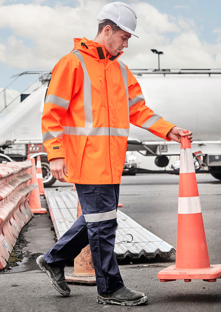 Mens TTMC-W23 Hi Vis X Back Heavy Duty Waterproof Jacket ZJ620-NZ