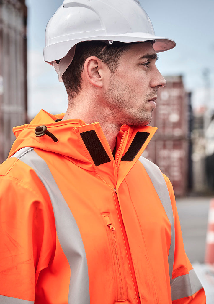 Mens TTMC-W23 Hi Vis X Back Heavy Duty Waterproof Jacket ZJ620-NZ