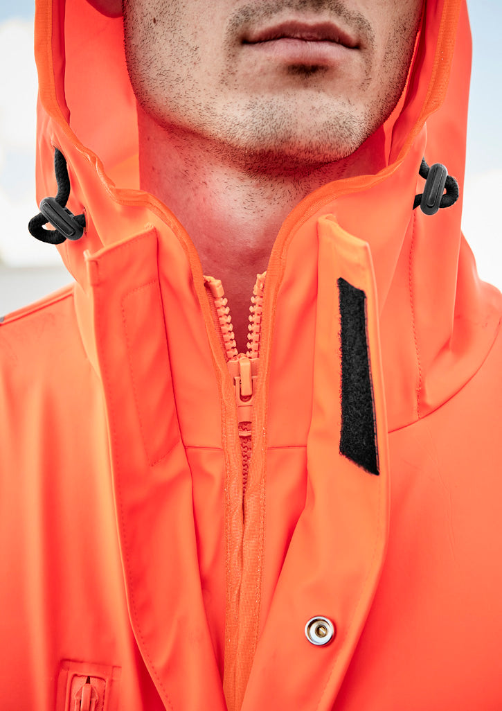 Mens TTMC-W23 Hi Vis X Back Heavy Duty Waterproof Jacket ZJ620-NZ
