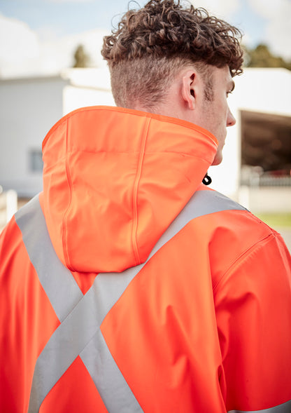 Mens TTMC-W23 Hi Vis X Back Heavy Duty Waterproof Jacket ZJ620-NZ