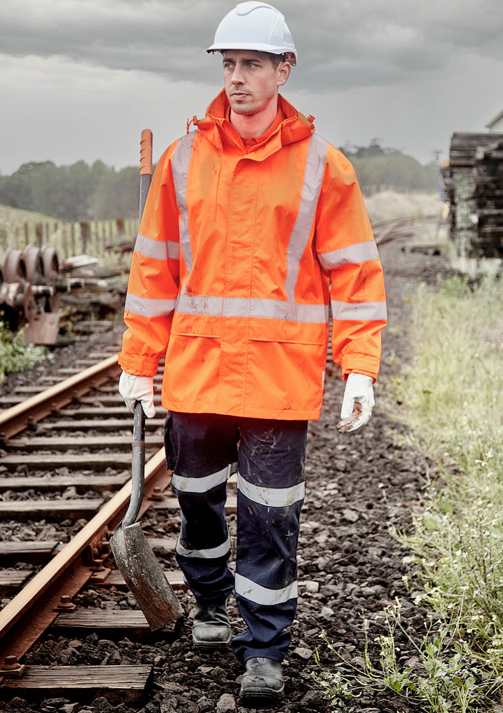 Mens TTMC-W23 Hi Vis X Back Ultralite Waterproof Jacket ZJ657-NZ