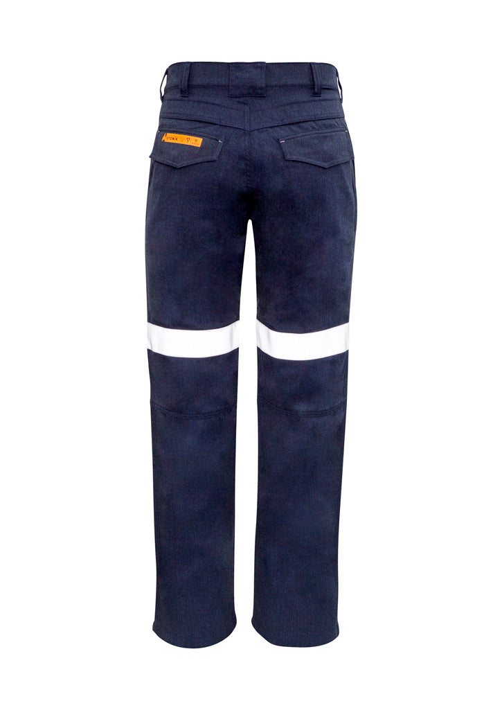 Mens Orange Flame Traditional Style Taped Work Pant ZP523