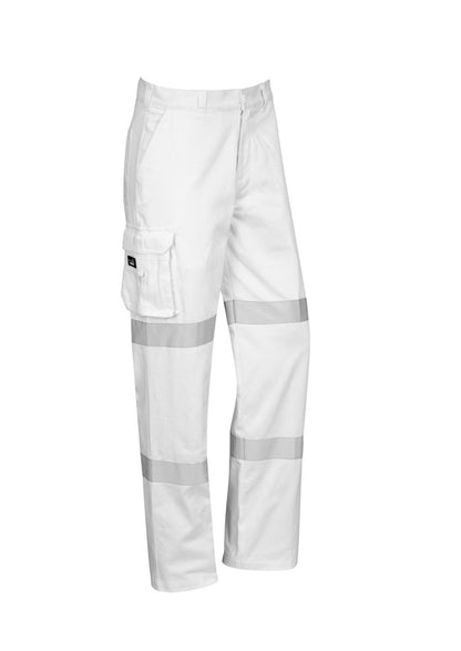 Syzmik Mens Bio Motion Taped Pant (Regular) - White