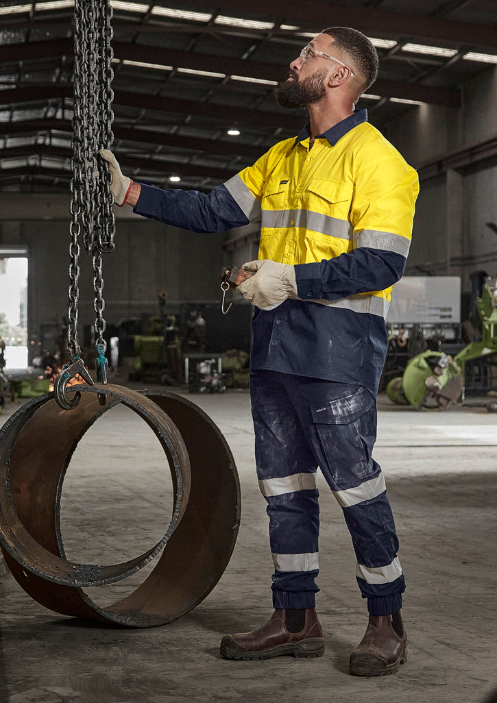 Mens Essential Stretch Taped Cargo Pant - Cuffed ZP935