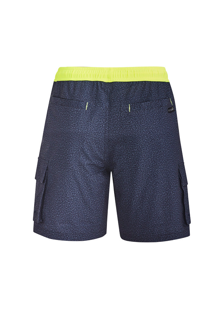 Syzmik Mens Streetworx Board Short - Navy Marle