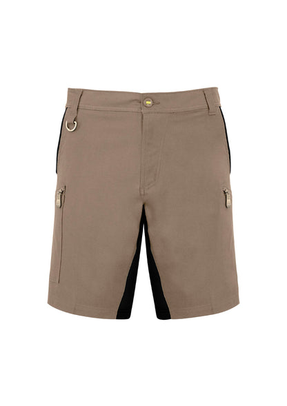 Syzmik Mens Streetworx Stretch Short - Khaki