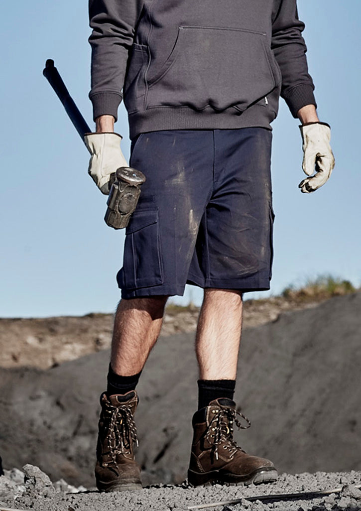 Syzmik Mens Basic Cargo Short - Navy
