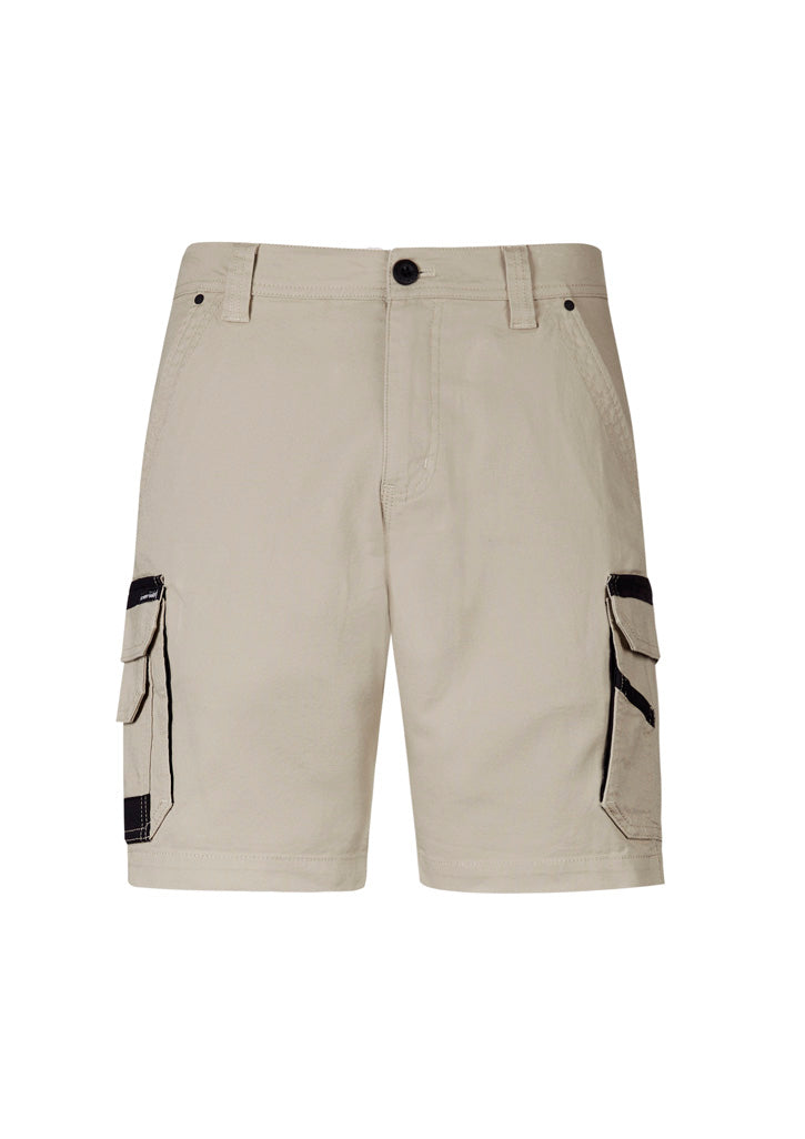 Syzmik Mens Streetworx Heritage Short - Stone
