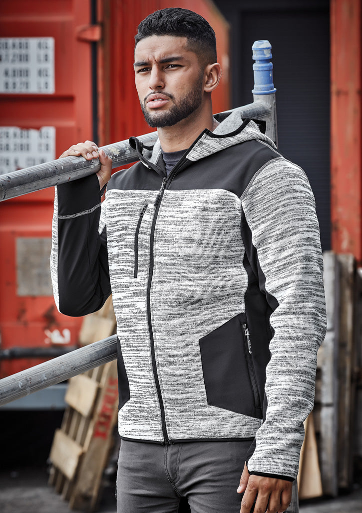 Syzmik Unisex Streetworx Reinforced Knit Hoodie - Grey