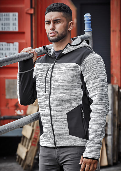 Syzmik Unisex Streetworx Reinforced Knit Hoodie - Grey