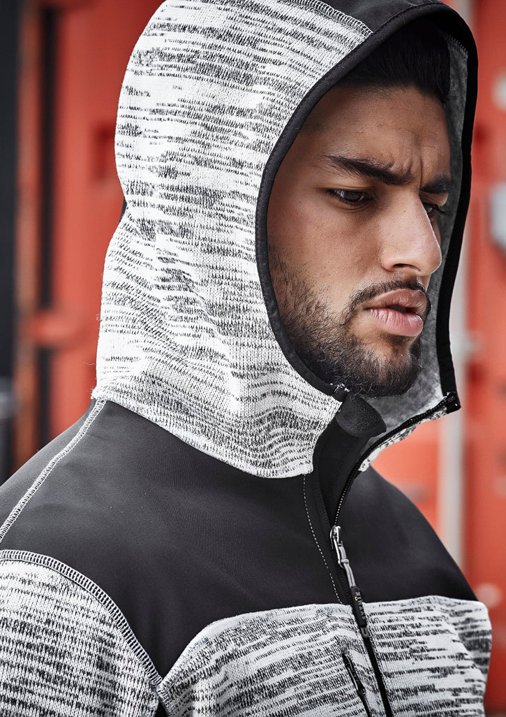Syzmik Unisex Streetworx Reinforced Knit Hoodie - Grey