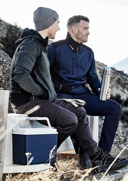 Syzmik Unisex Streetworx Reinforced Knit 1/2 Zip Pullover - Navy