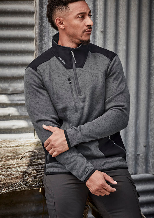 Unisex Streetworx Reinforced Knit 1/2 Zip Pullover ZT380