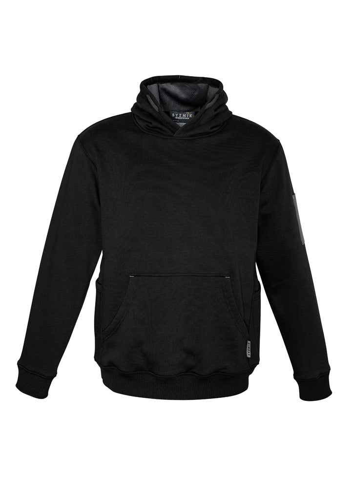 Syzmik Unisex Multi-Pocket Hoodie - Black/Charcoal