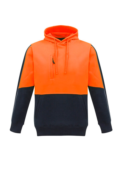 Syzmik Unisex Hi Vis Pullover Hoodie - Orange/Navy