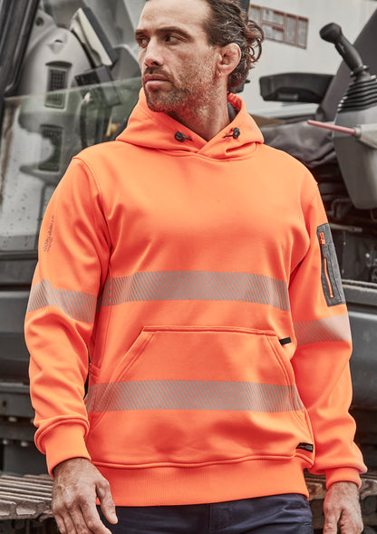 Syzmik Unisex Streetworx Segmented Tape Water Resistant Hoodie - Orange