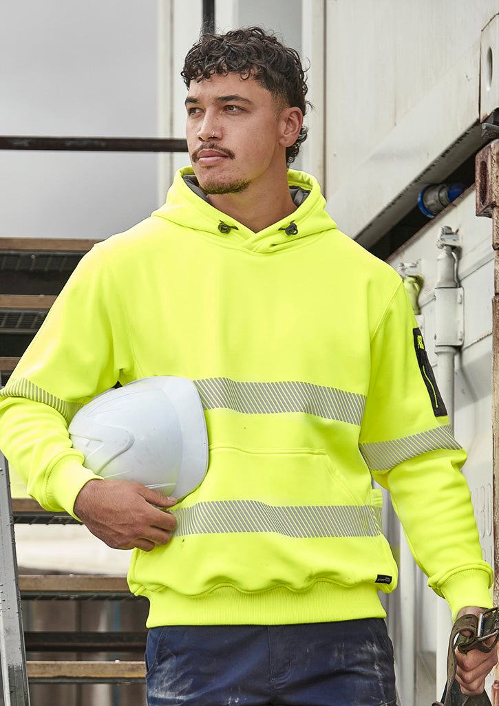 Syzmik Unisex Streetworx Segmented Tape Water Resistant Hoodie - Yellow