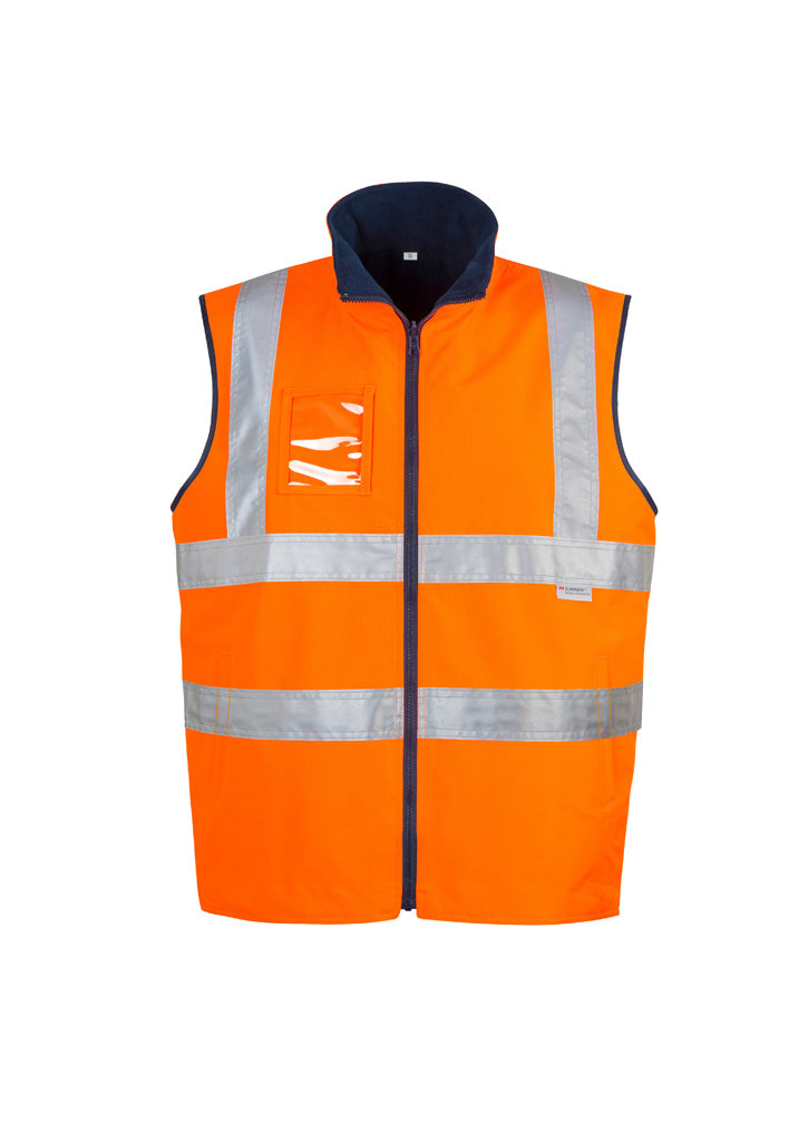 Syzmik Mens Hi Vis Lightweight Waterproof Vest - Orange