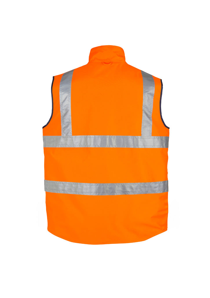 Syzmik Mens Hi Vis Lightweight Waterproof Vest - Orange