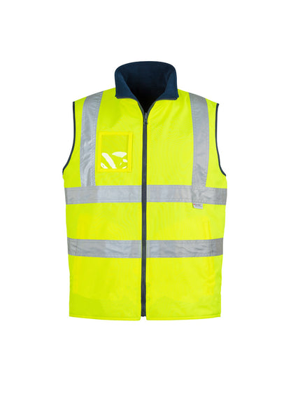 Syzmik Mens Hi Vis Lightweight Waterproof Vest - Yellow