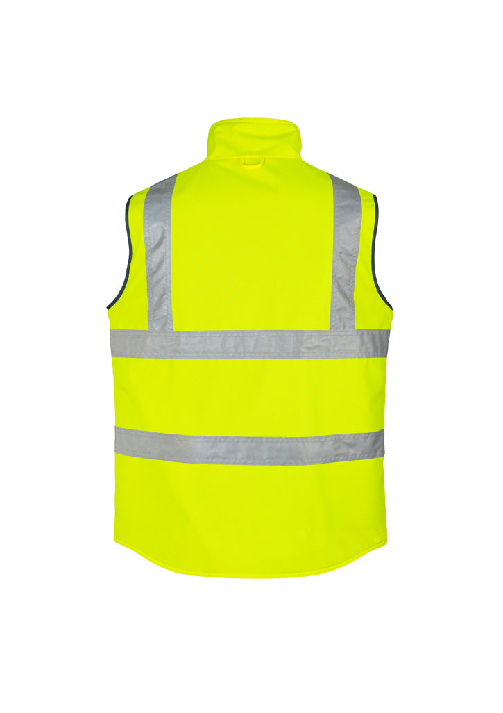 Syzmik Mens Hi Vis Lightweight Waterproof Vest - Yellow