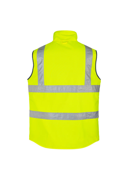 Syzmik Mens Hi Vis Lightweight Waterproof Vest - Yellow
