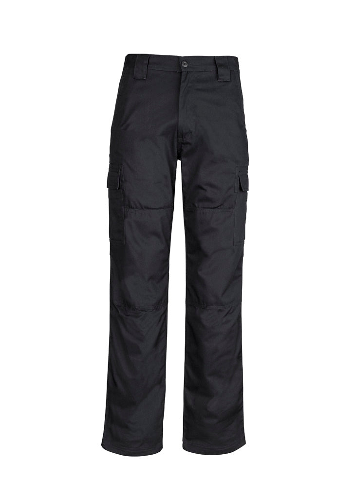 Syzmik Mens Midweight Drill Cargo Pant (Stout) - Black