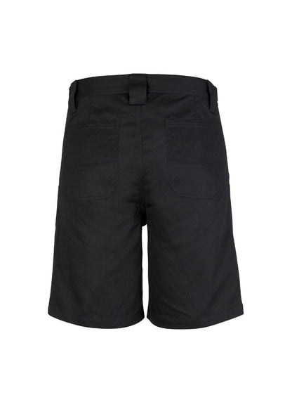Syzmik Mens Plain Utility Short - Black