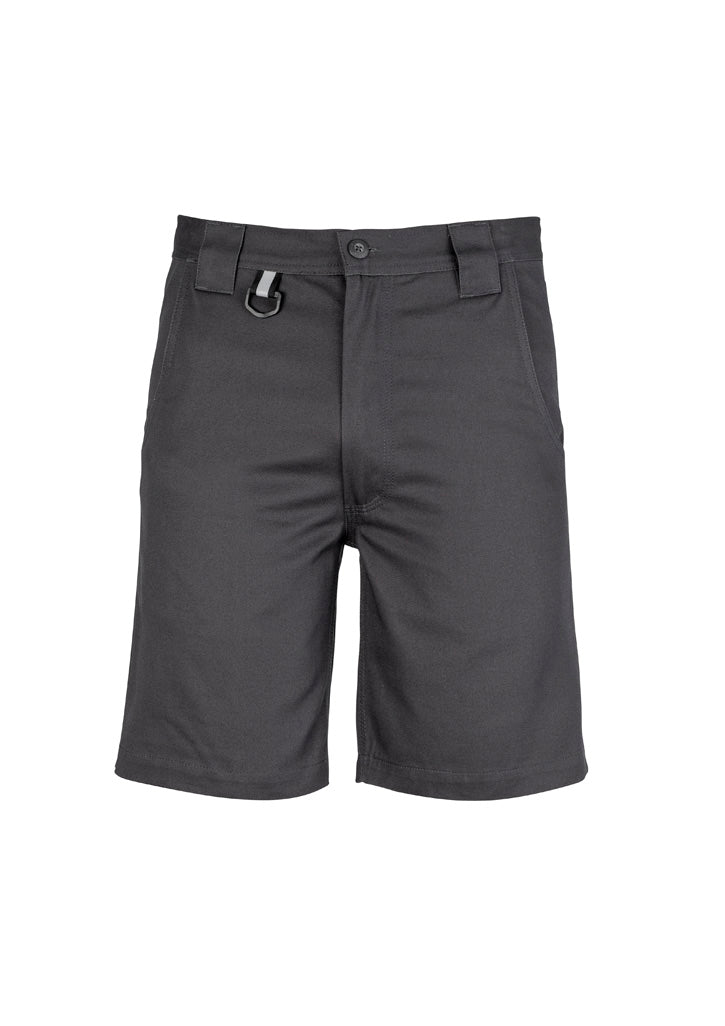 Syzmik Mens Plain Utility Short - Charcoal