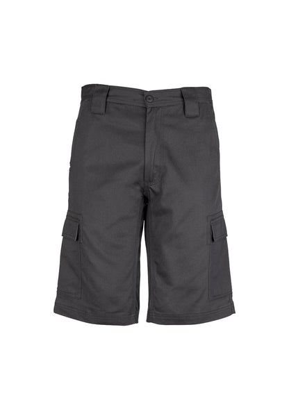 Syzmik Mens Midweight Drill Cargo Short - Charcoal