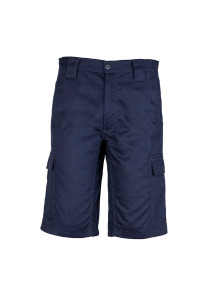 Syzmik Mens Midweight Drill Cargo Short - Navy