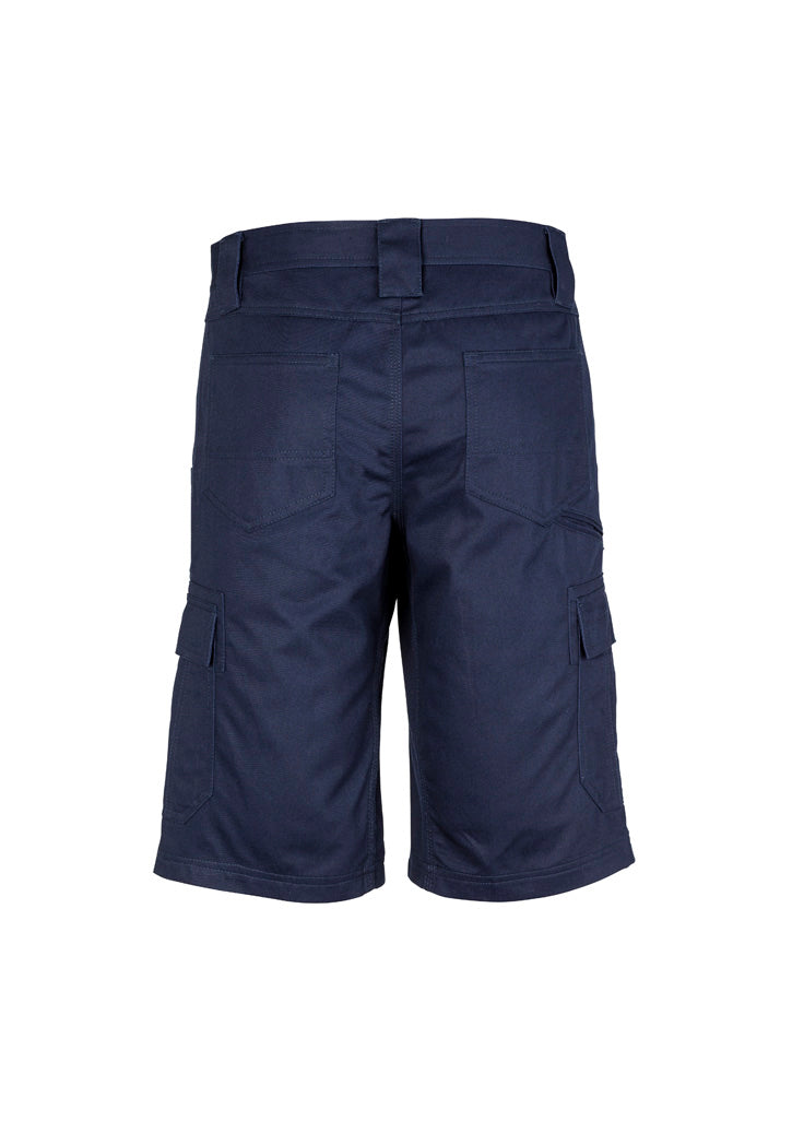 Syzmik Mens Midweight Drill Cargo Short - Navy