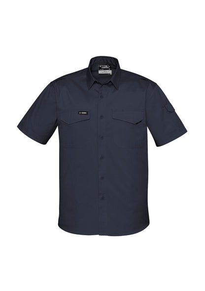 Syzmik Mens Rugged Cooling Short Sleeve Shirt - Charcoal
