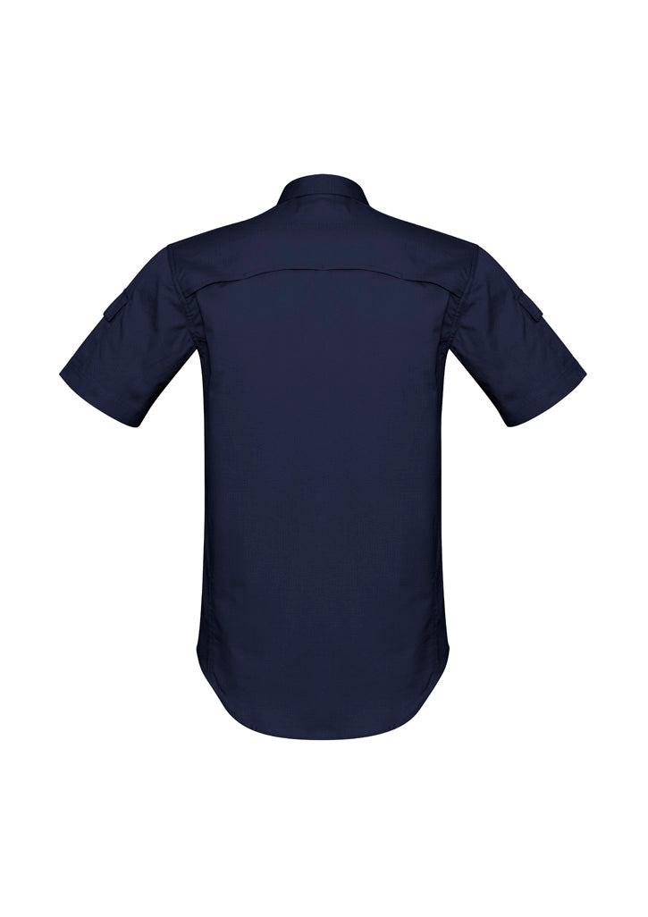 Syzmik Mens Rugged Cooling Short Sleeve Shirt - Navy