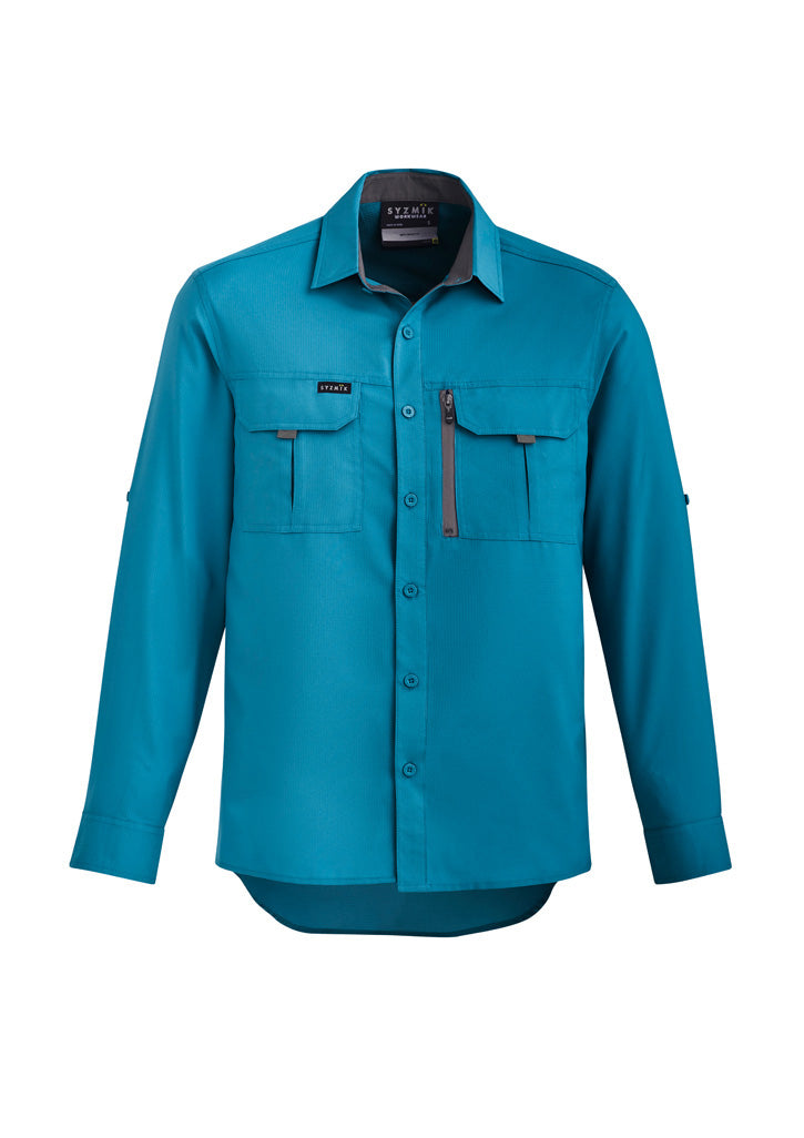 Syzmik Mens Outdoor Long Sleeve Shirt - Diesel