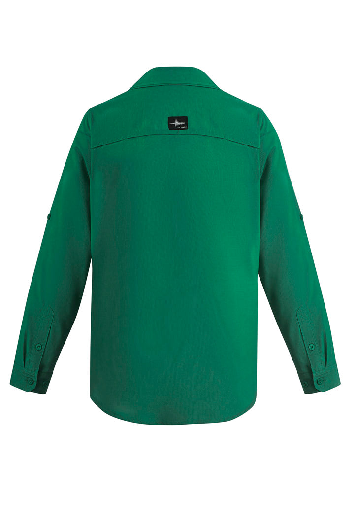 Syzmik Mens Outdoor Long Sleeve Shirt - Green