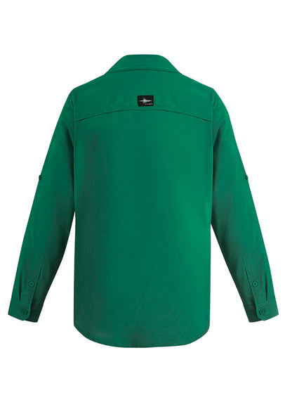 Syzmik Mens Outdoor Long Sleeve Shirt - Green
