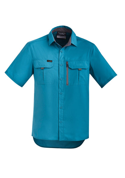 Syzmik Mens Outdoor Short Sleeve Shirt - Diesel