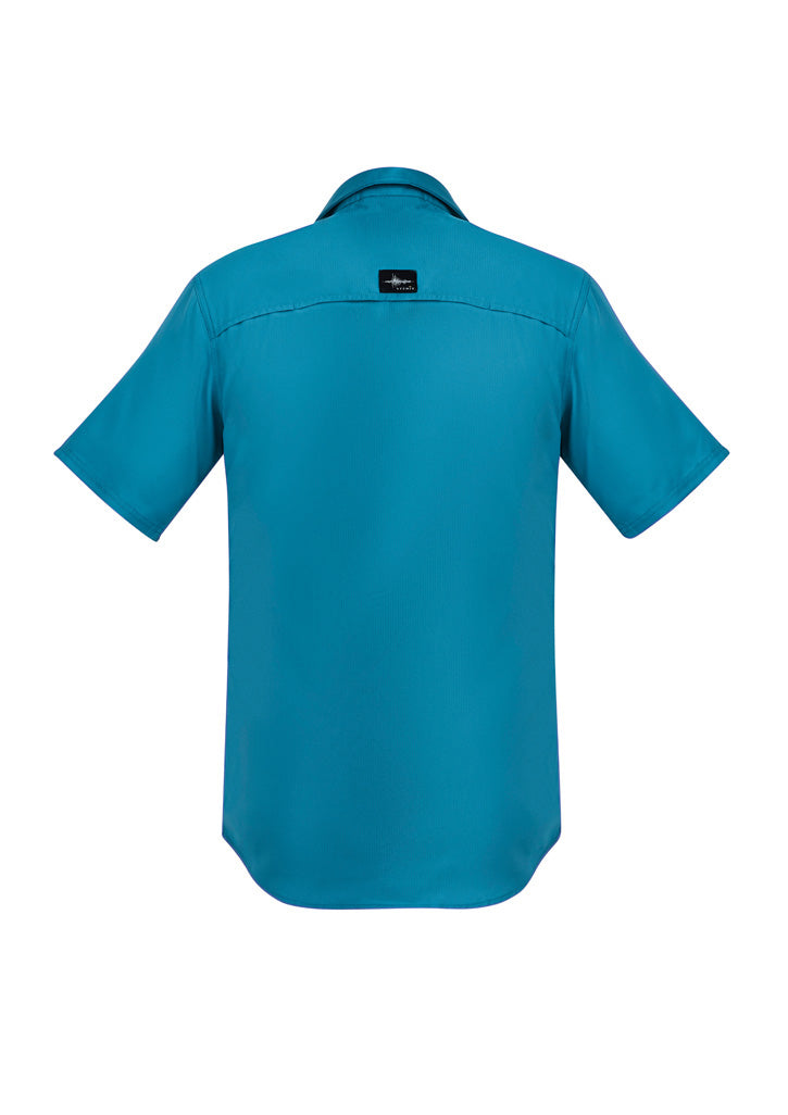 Syzmik Mens Outdoor Short Sleeve Shirt - Diesel