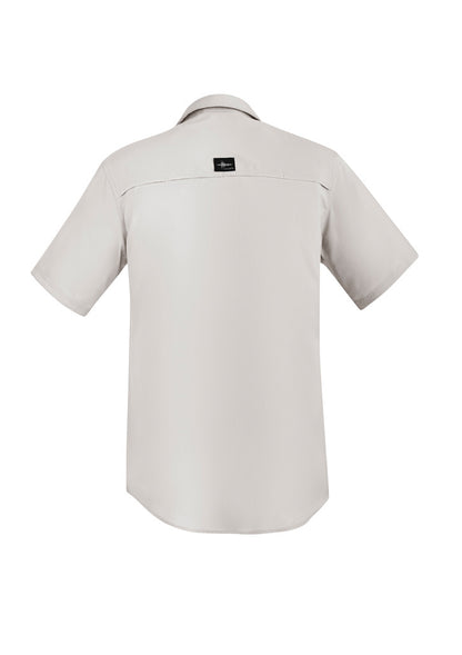 Syzmik Mens Outdoor Short Sleeve Shirt - Natural