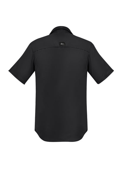 Syzmik Mens Outdoor Short Sleeve Shirt - Black