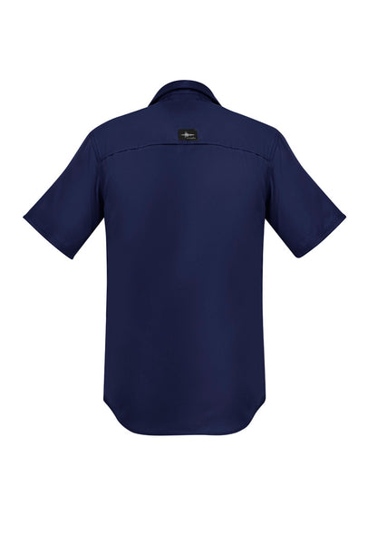 Syzmik Mens Outdoor Short Sleeve Shirt - Navy