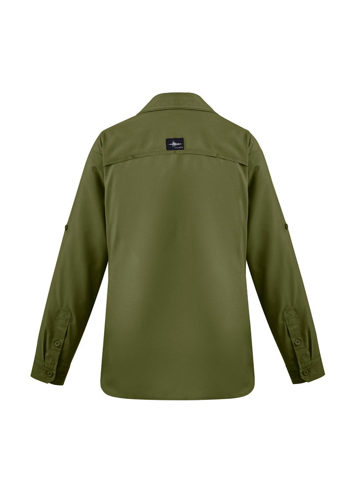 Syzmik Womens Outdoor Long Sleeve Shirt - Army
