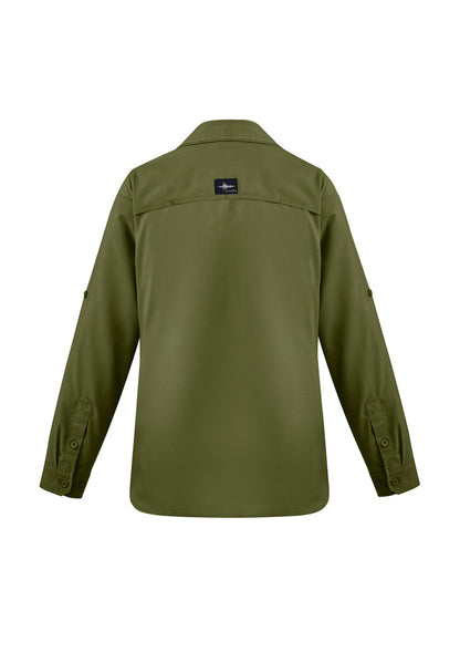Syzmik Womens Outdoor Long Sleeve Shirt - Army