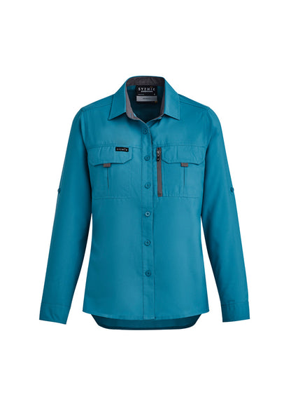 Syzmik Womens Outdoor Long Sleeve Shirt - Diesel