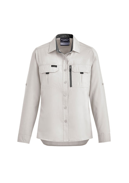 Syzmik Womens Outdoor Long Sleeve Shirt - Natural