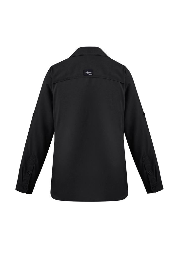 Syzmik Womens Outdoor Long Sleeve Shirt - Black