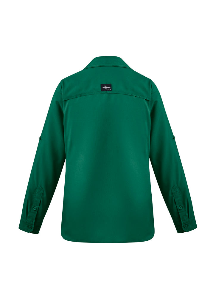 Syzmik Womens Outdoor Long Sleeve Shirt - Green