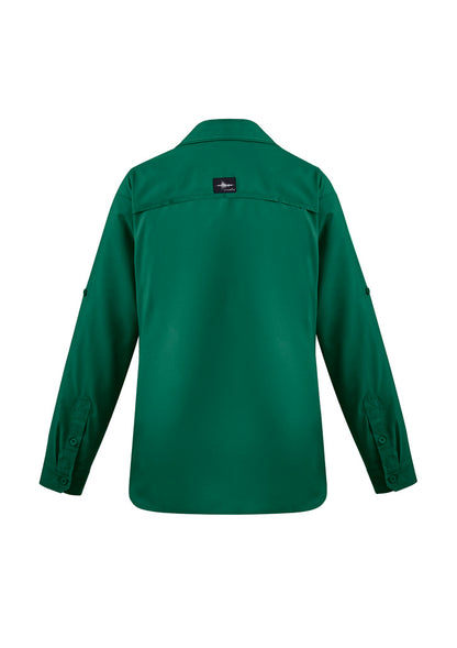 Syzmik Womens Outdoor Long Sleeve Shirt - Green